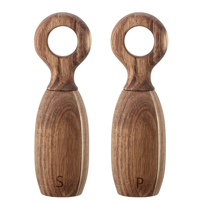 media image for Set of 2 Acacia Wood Salt & Pepper Mill design by BD Edition 299