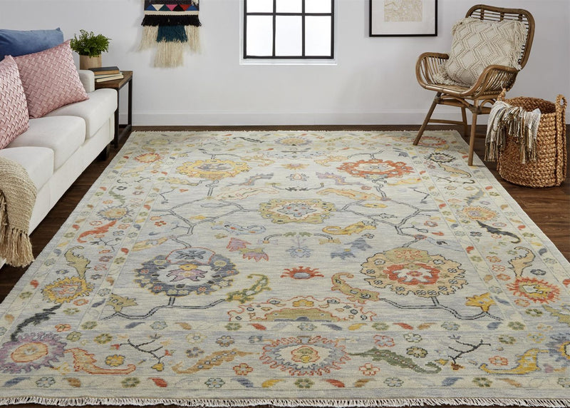 media image for Larson Gray and Yellow Rug by BD Fine Roomscene Image 1 296