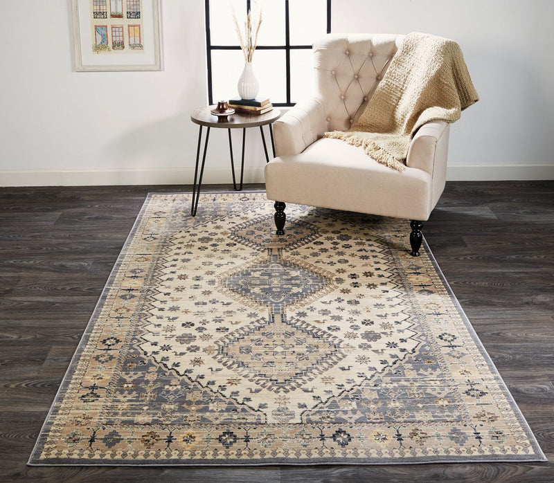 media image for Huron Gray and Beige Rug by BD Fine Roomscene Image 1 252