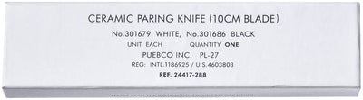 product image for ceramic paring knife in black design by puebco 4 74