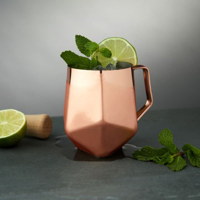 product image for faceted moscow mule mug 5 12