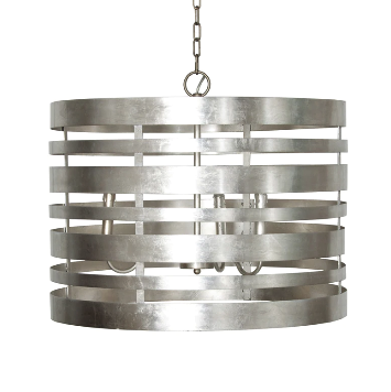 product image for striped metal pendant with interior 3 candle cluster in various colors 2 77