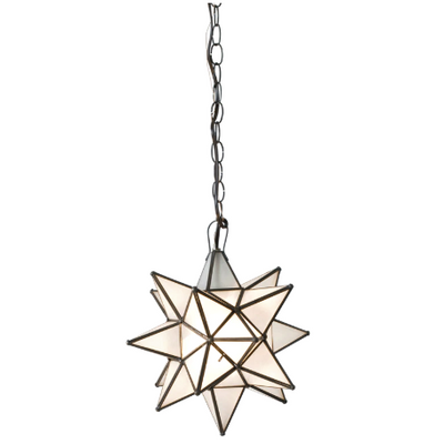 product image of star chandelier with frosted glass in various sizes 1 583