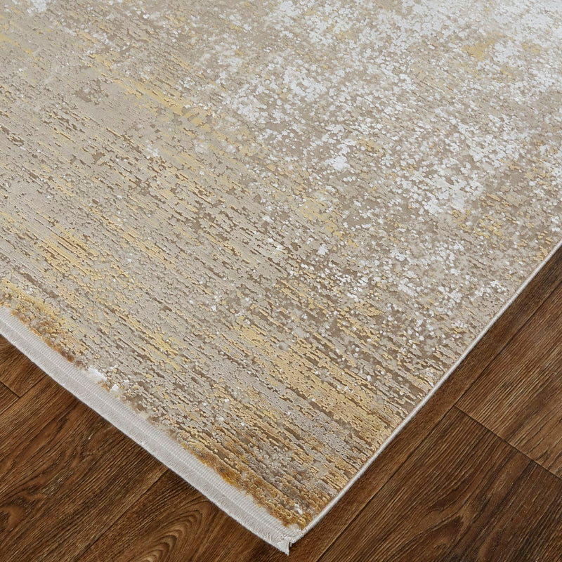 media image for Lindstra Abstract Taupe/Gold/Ivory Rug 4 257