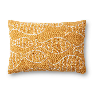 product image for Hooked Yellow Pillow Flatshot Image 1 83