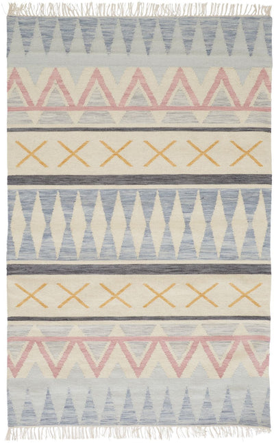 product image for Ilana Flatweave Ivory and Gray Rug by BD Fine Flatshot Image 1 71
