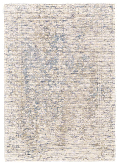product image for Michener Hand Woven Ivory and Blue Rug by BD Fine Flatshot Image 1 33