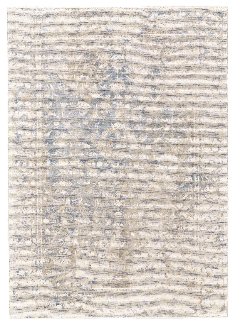 media image for Michener Hand Woven Ivory and Blue Rug by BD Fine Flatshot Image 1 223