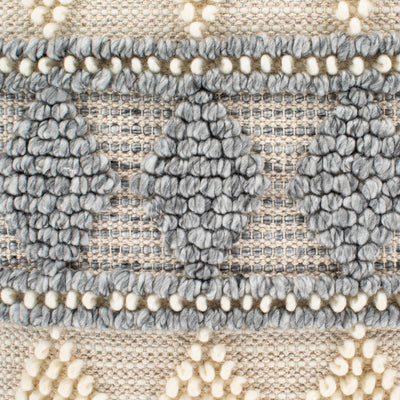 product image for Anders ADR-006 Hand Woven Square Pillow Cream & Medium Gray by Surya 66