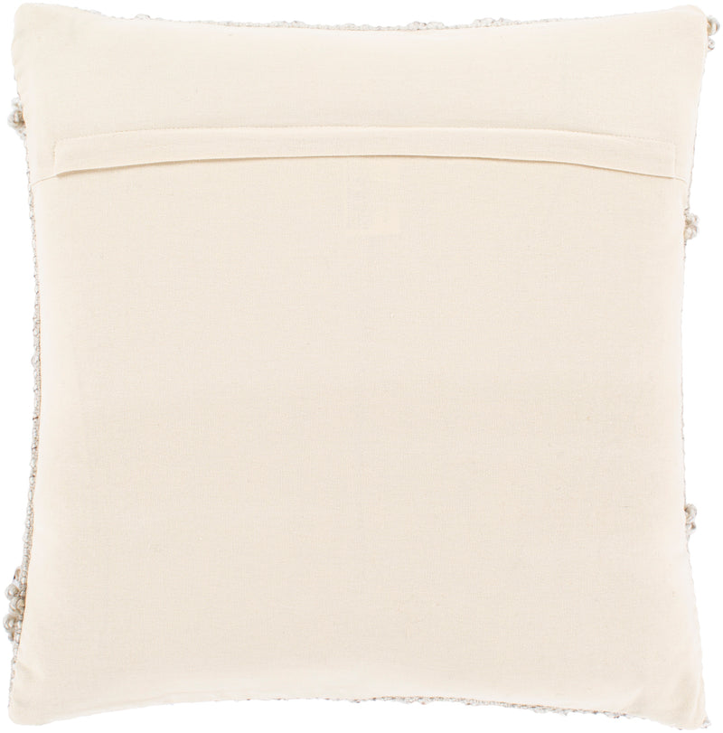 media image for Anders ADR-008 Hand Woven Square Pillow in Light Gray & Khaki by Surya 213