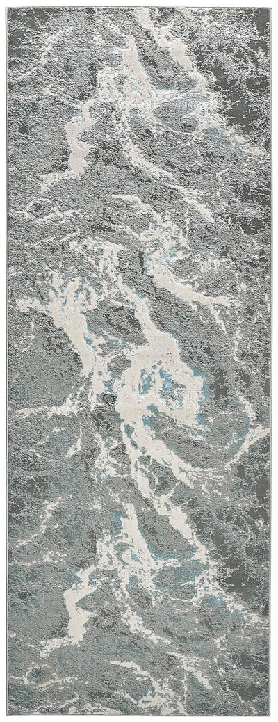 product image for Aurelian Silver and Blue Rug by BD Fine Flatshot Image 1 74