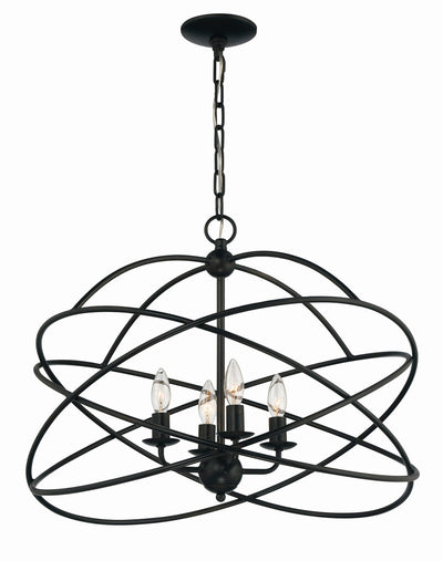 product image for Anson 4 Light Contemporary Statement Chandelier By Lumanity 3 17