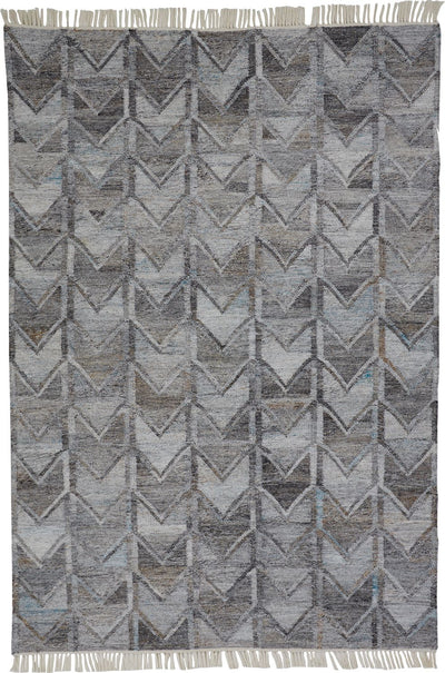 product image of Elstow Hand Woven Light and Dark Gray Rug by BD Fine Flatshot Image 1 558