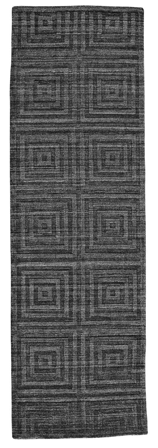 media image for Savona Hand Woven Asphalt Gray Rug by BD Fine Flatshot Image 1 298