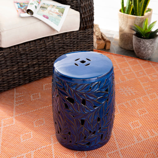 media image for achilles indoor outdoor ceramic garden stool by surya aeh 001 10 297