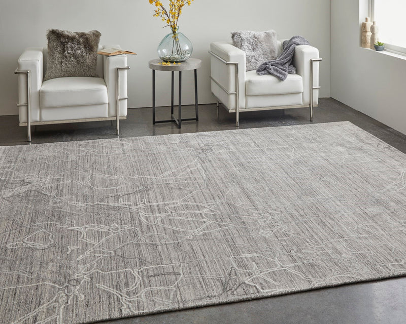 media image for archor abstract contemporary hand tufted gray ivory rug by bd fine wtnr8890gryivyh00 7 265