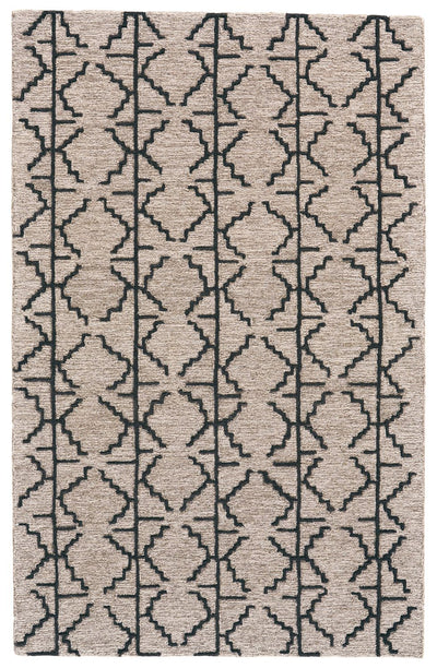 product image for Fadden Hand Tufted Taupe and Black Rug by BD Fine Flatshot Image 1 36