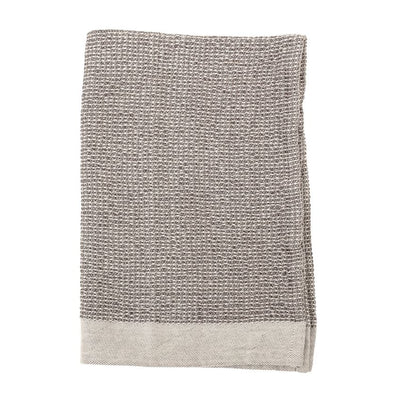product image for Set of 2 Cotton Waffle Weave Kitchen Towels in Grey 22