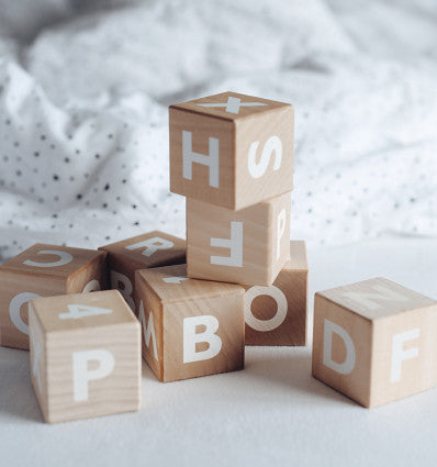 product image for Alphabet Blocks in White 92