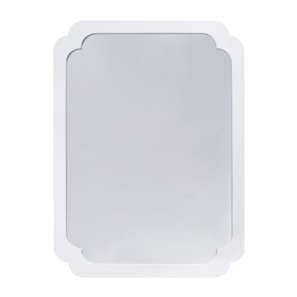 media image for amelia white lacquer pinched corner mirror design by bd studio 1 250