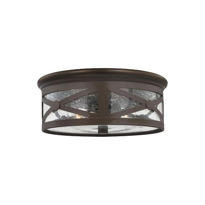 product image for lakeview 2 light outdoor ceiling flush mount sea gull 7821402en7 71 1 28