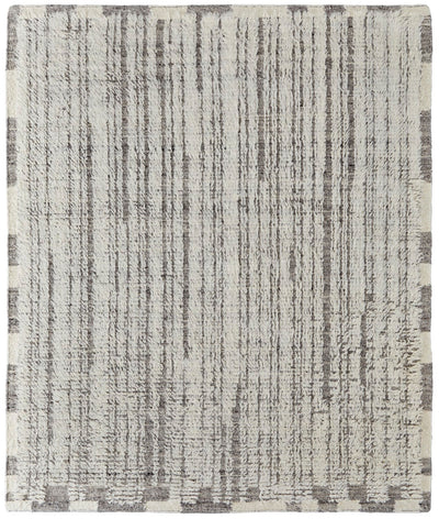 product image of saena stripes contemporary hand woven ivory gray rug by bd fine ashr8906ivygryp00 1 535