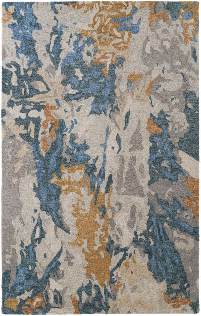 media image for Calista Hand-Tufted Abstract Opal Gray/Blue/Bronze Rug 1 230