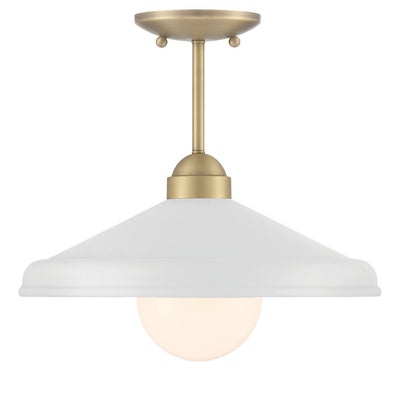 product image for Brooks Semi Flush Mount Ceiling Barn Light By Lumanity 3 97