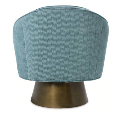 product image for Modern Swivel Chair with Bronze Base in Various Colors 12