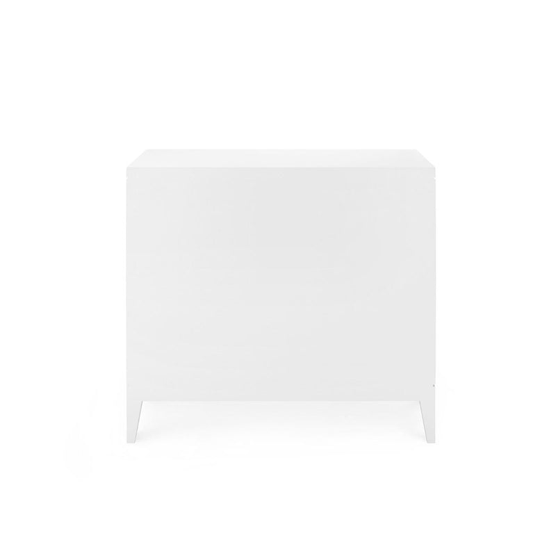 media image for Astor 3-Drawer Side Table in White 253