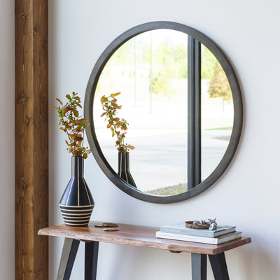 product image for Atticus ATU-001 Round Mirror in Natural by Surya 53