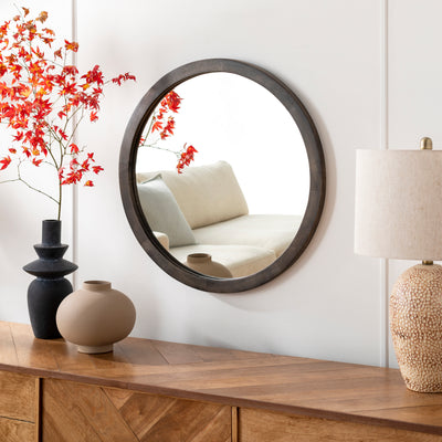 product image for Atticus ATU-001 Round Mirror in Natural by Surya 26