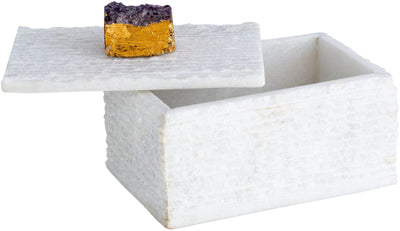 product image for Amethyst ATY-001 Box in White by Surya 0