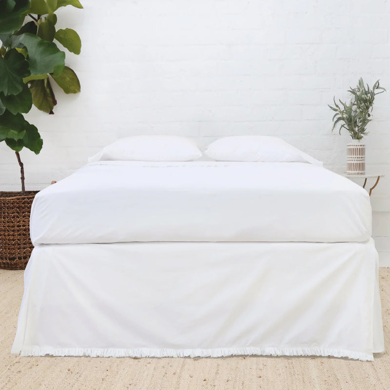 media image for Audrey Cotton Percale Bedskirt 1 24