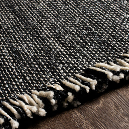 media image for Azalea Indoor/Outdoor Pet Yarn Black Rug Texture Image 224