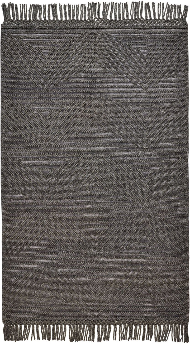 media image for Lavinda Hand Woven Charcoal Gray Rug by BD Fine Flatshot Image 1 22