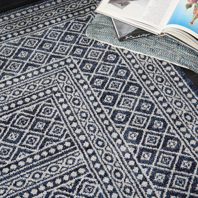 product image for palermo navy grey rug by nourison nsn 099446720382 9 77