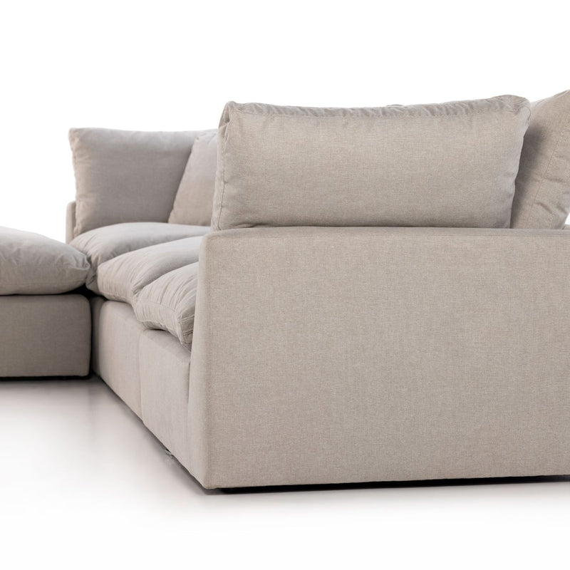 media image for Stevie 3-Piece Sectional Sofa w/ Ottoman in Various Colors Alternate Image 1 297