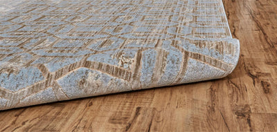 product image for Carini Blue and Taupe Rug by BD Fine Roll Image 1 56