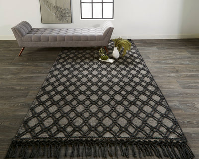 product image for Lavinda Hand Woven Black and Ivory Rug by BD Fine Roomscene Image 1 44
