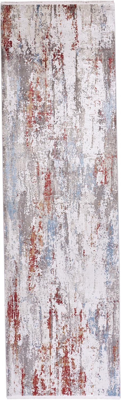 product image for Lindstra Gray and Red Rug by BD Fine Flatshot Image 1 95