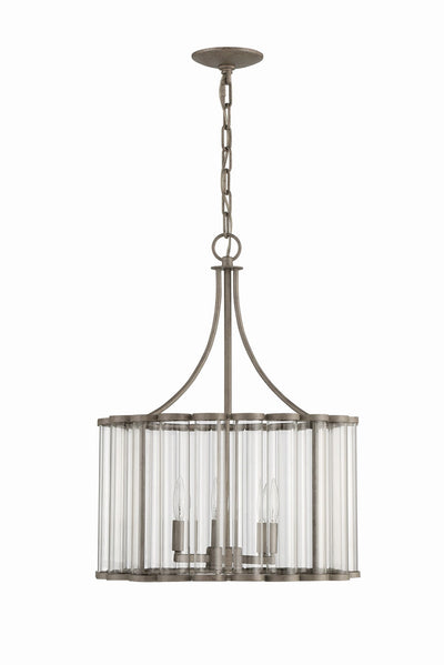 product image for Bridgewater 3 Light Glass Statement Chandelier By Lumanity 1 38