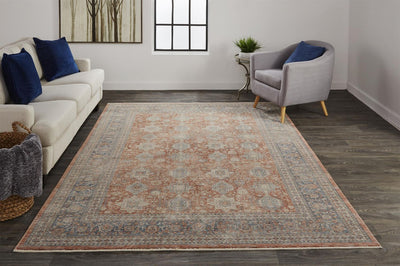 product image for Gilford Rust and Blue Rug by BD Fine Roomscene Image 1 8