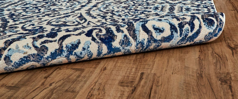 media image for Carini Blue and Ivory Rug by BD Fine Roll Image 1 275