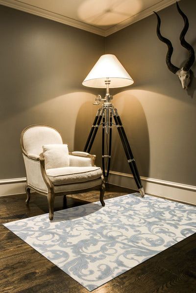 product image for Pellaro Cream and Blue Rug by BD Fine Roomscene Image 1 38