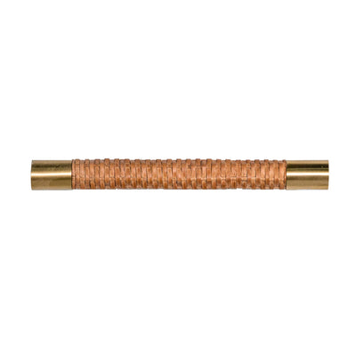 product image for rattan wrapped handle with antique brass end caps by bd studio ii winchester hbr 1 77