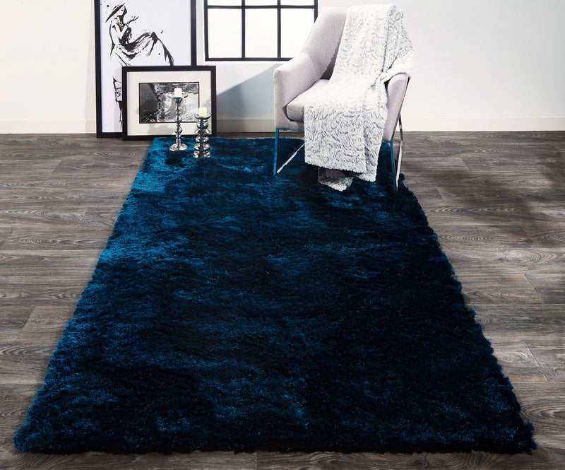 media image for Freya Hand Tufted Teal and Teal Rug by BD Fine Roomscene Image 1 256