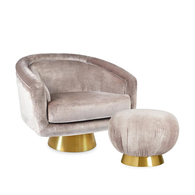 product image for bacharach swivel chair by jonathan adler 7 9