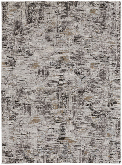 product image for Kayden Abstract Ivory/Charcoal Gray Rug 1 35