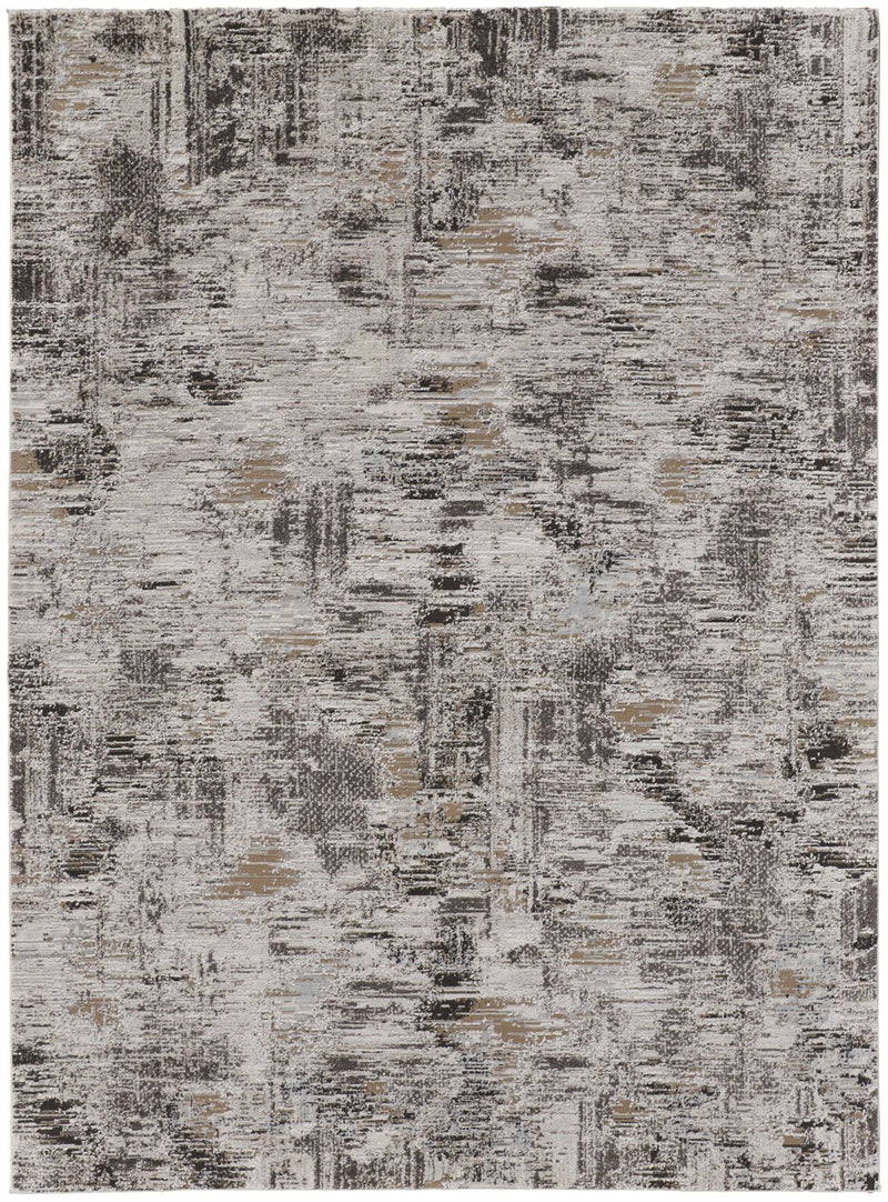 media image for Kayden Abstract Ivory/Charcoal Gray Rug 1 218